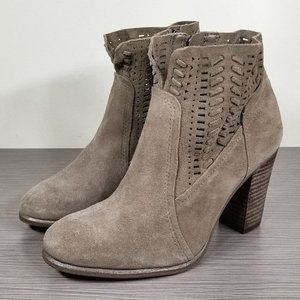 Vince Camuto Fenyia Bootie, Beige Suede, Womens Various Sizes